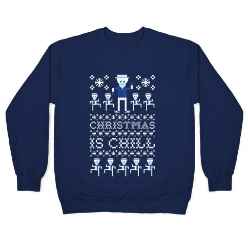 Christmas Is Chill Snow Miser Crewneck Sweatshirt
